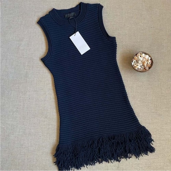 NWT ZARA  blogger fav FRINGED 
KNIT DRESS SIZE M
🚨FIRM PRICE NO DISCOUNT - Picture 7 of 16